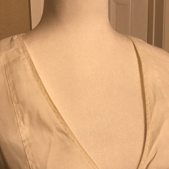 BEBE Sleeveless White Peplum Dress - Picture 4 of 5